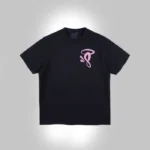 HALO ‘S PRINTED LOGO T SHIRT BLACK PINK (1)