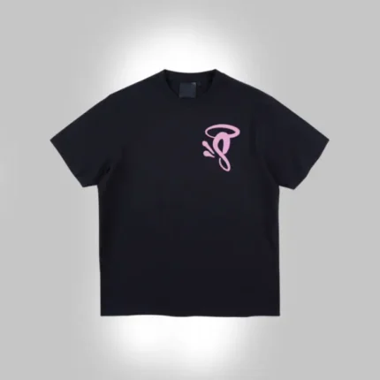 HALO ‘S PRINTED LOGO T SHIRT BLACK PINK (1)