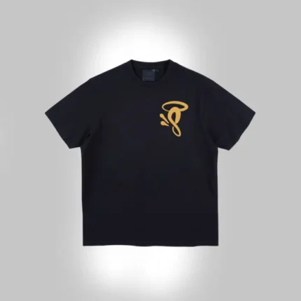 HALO ‘S PRINTED LOGO T SHIRT BLACK YELLOW 1